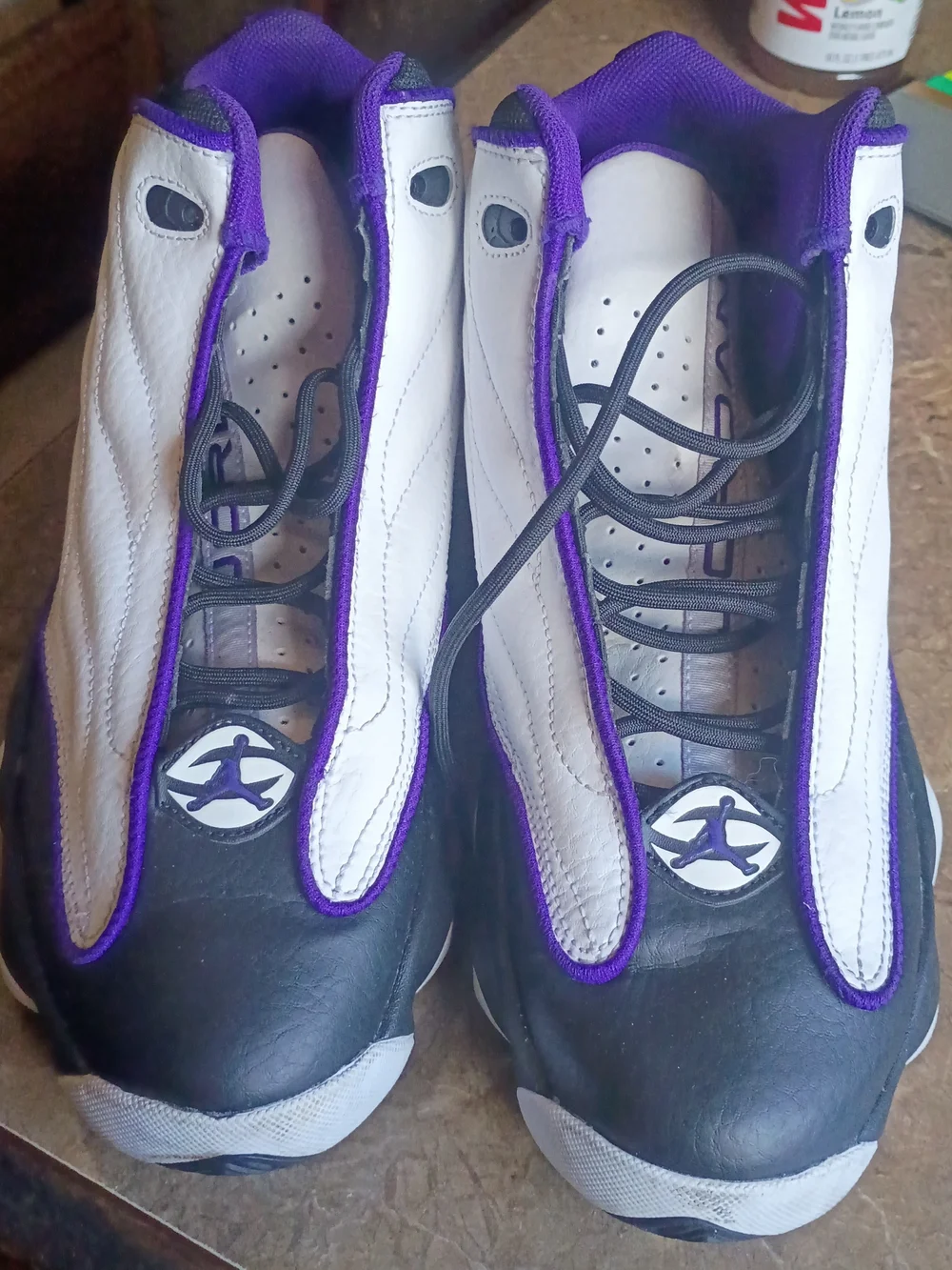Jordan Air Jordan Pro Strong GS Kids Sneaker US 7Y Black White Purple